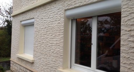 Fenêtre PVC avec volet roulant aluminium