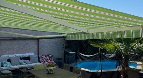 Store Banne avec toile Dickson